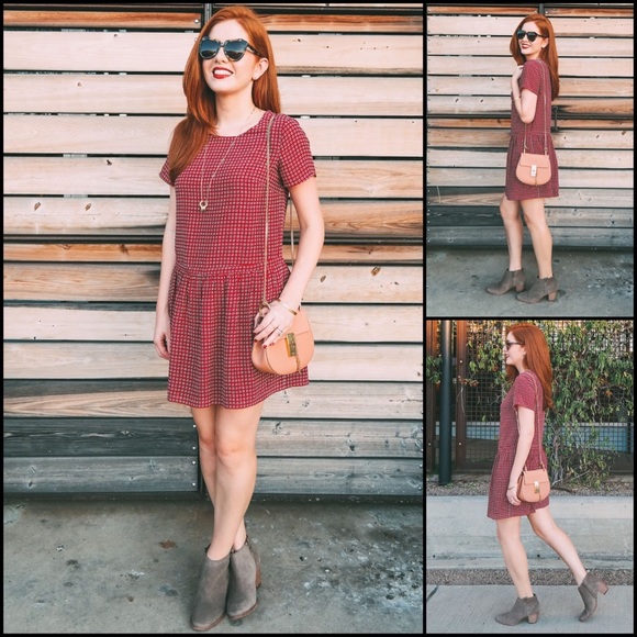 Madewell 100% Silk Pattern Print Pullover Drop-Waist Dress - Picture 3 of 16